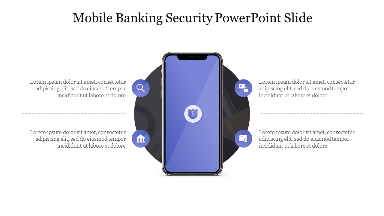 Mobile Banking Security PowerPoint Slide